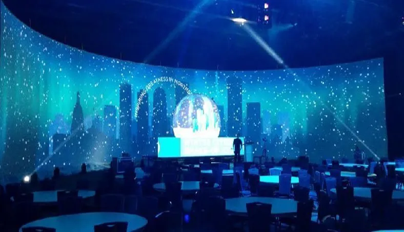 videowall a led nero