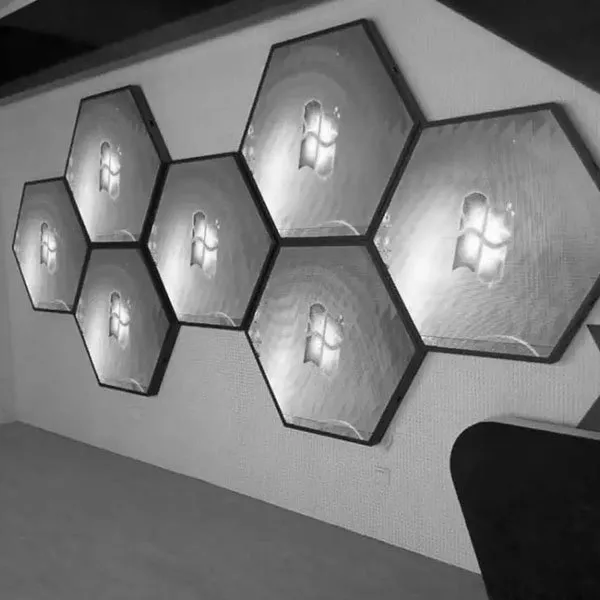 Schermo LED esagonale