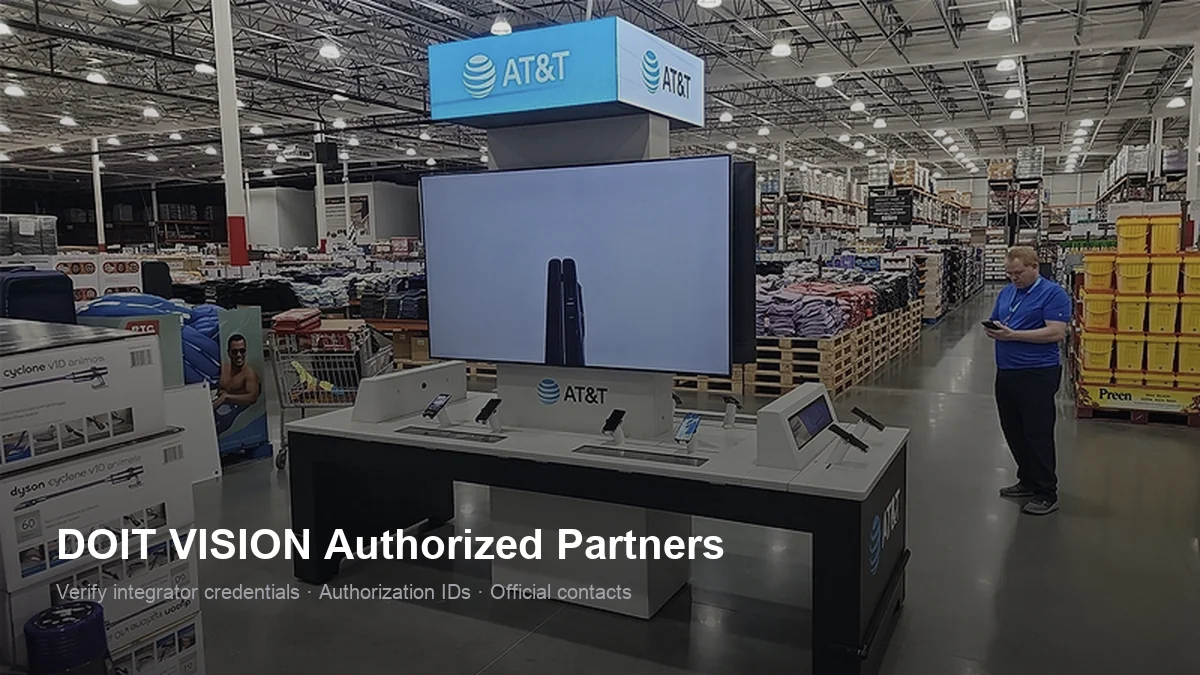 Partner autorizzati DOIT VISION per display a LED — Rete di integratori per il Nord America