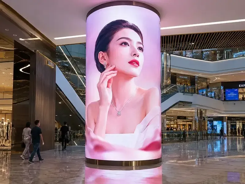 Flexible LED module custom
            cylinder column wrap installation
