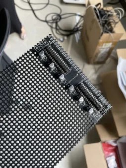 Mesh panel and connection housing